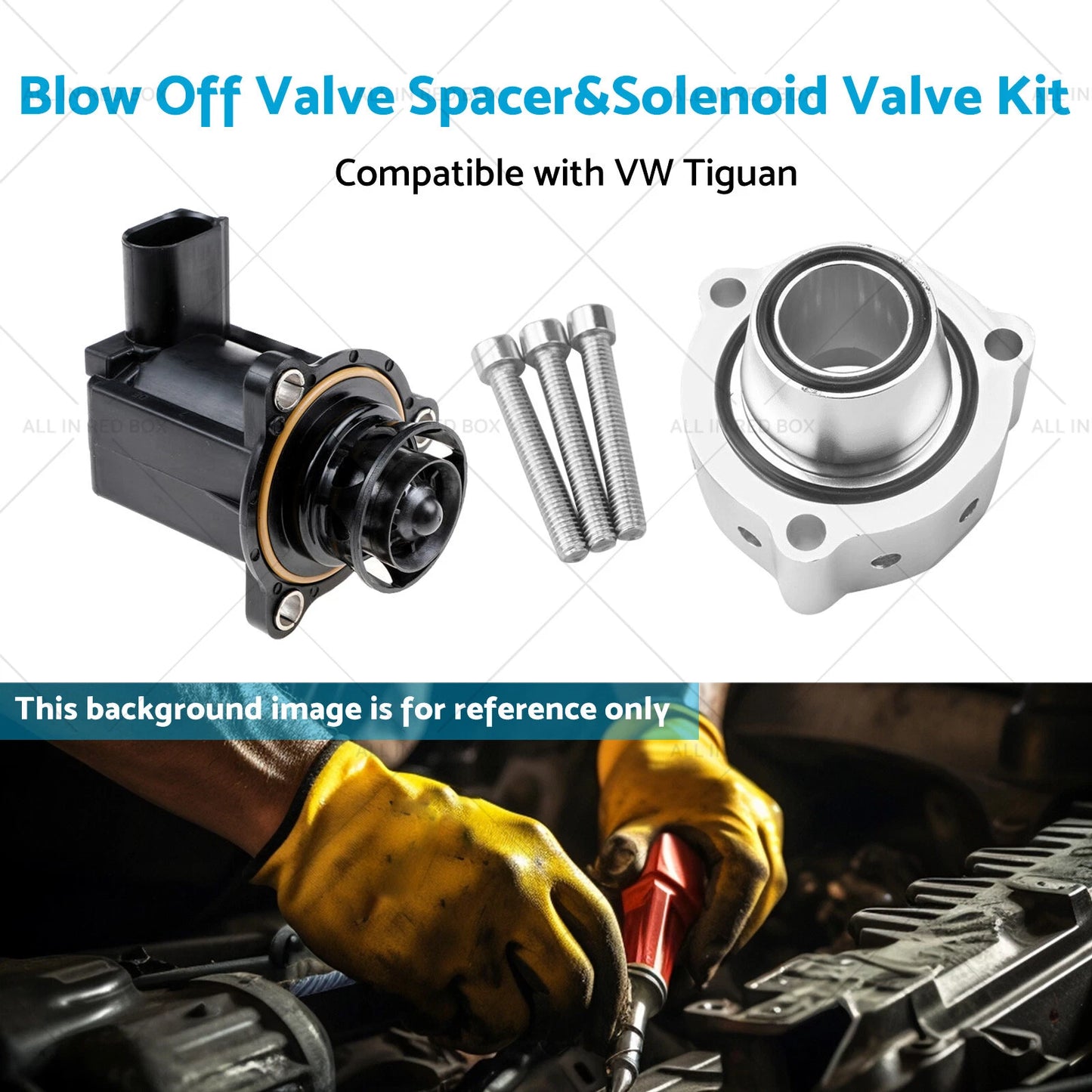 Blow Off Valve Spacer & Solenoid Valve Kit for VW Audi S3 TT A3 A4 (04-14)