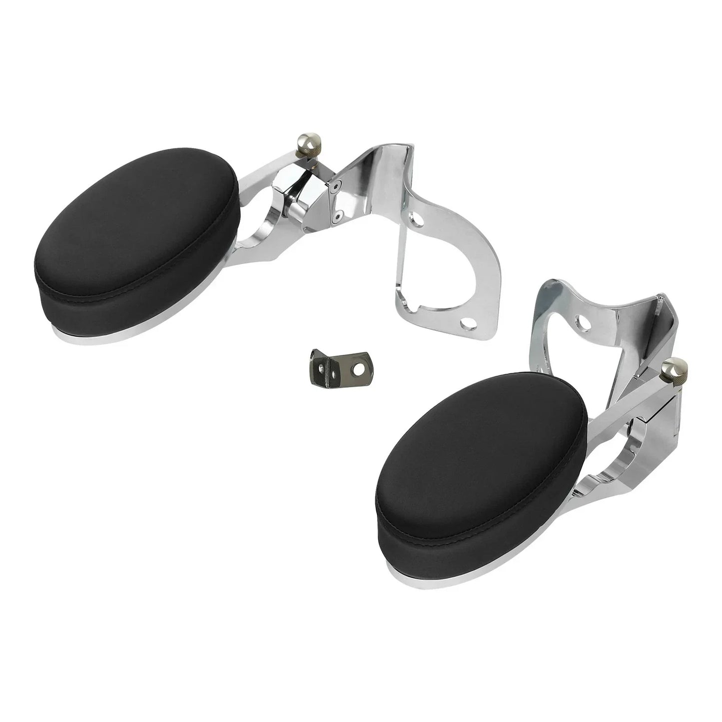 Chrome Rear Passenger Armrests for Harley Street Glide (2014-2025)