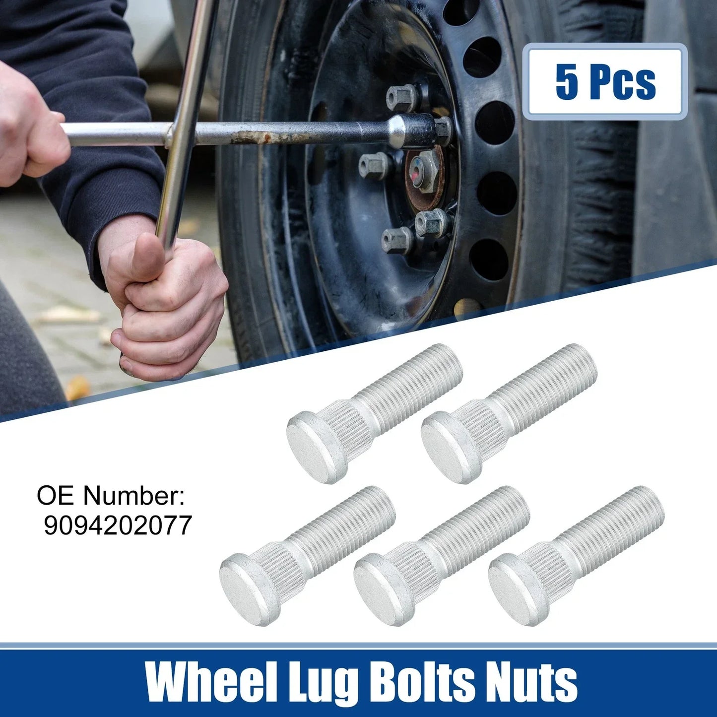 5 x M14x1.5 Wheel Lug Bolts Nuts for Lexus LS460 LX570 (2007-2020)