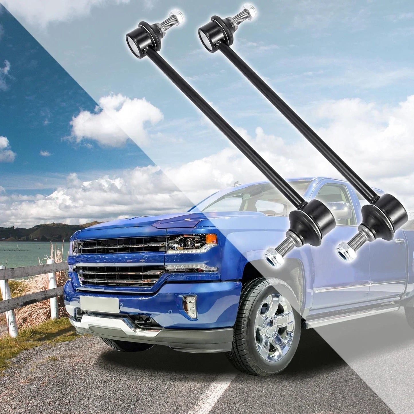 2 x Front Suspension Sway Bar End Links for Dodge Avenger (2008-2014)