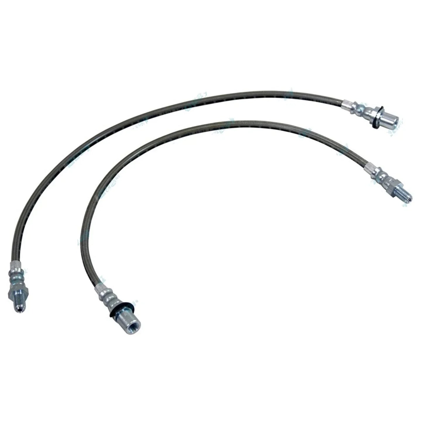 2 Braided Extended Brake Lines Hose for 80 Series HZJ80 HJ80 FZJ80 HDJ80