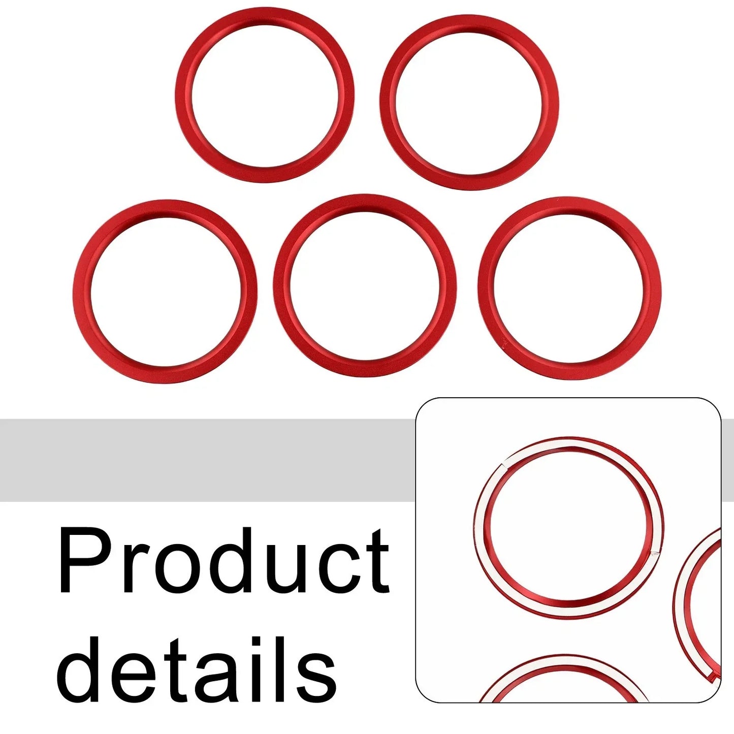 5PCS Air Conditioner Outlet Vent Ring Cover Trim for Suzuki Vitara (2015–2020)