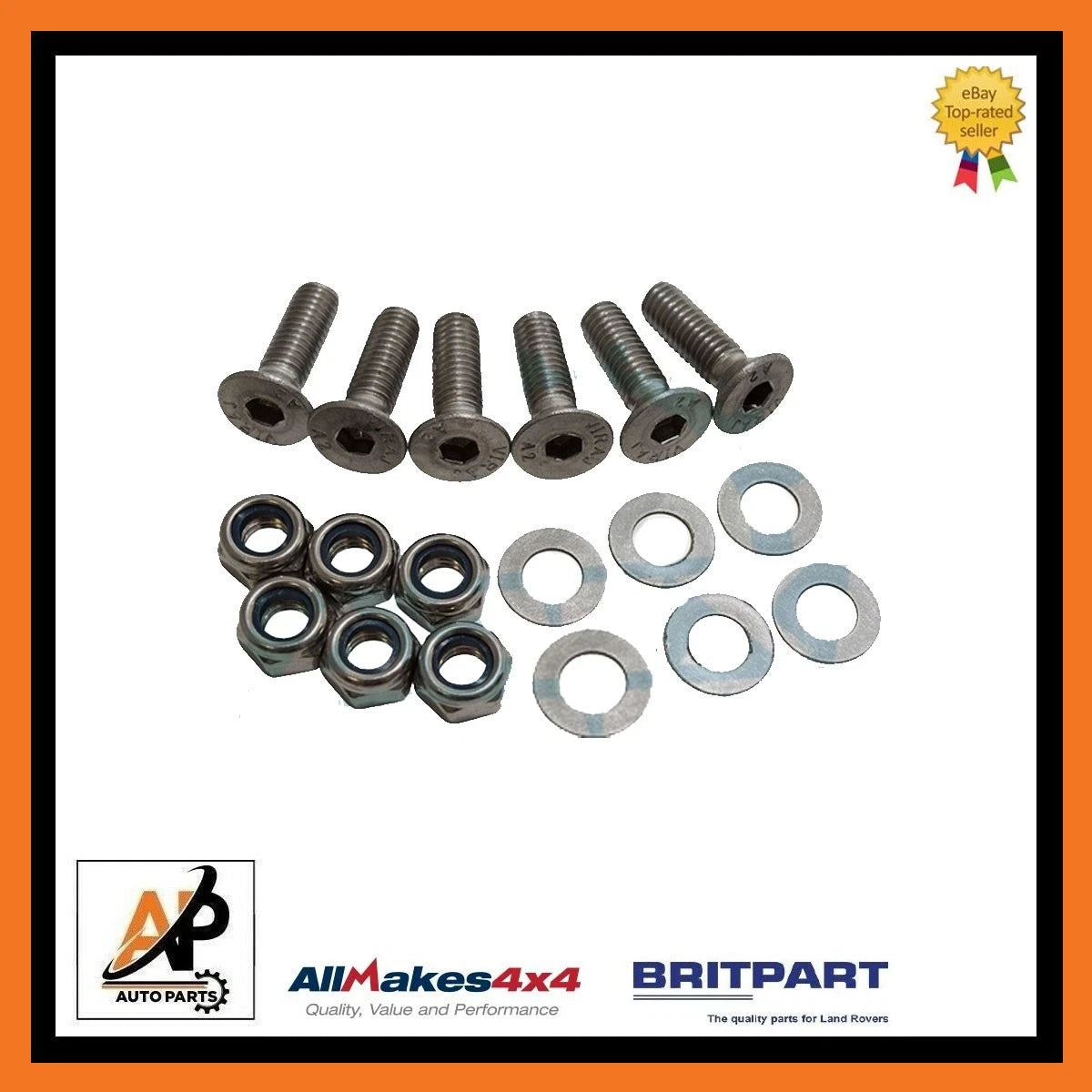Bonnet Hinge Nut Bolt Kit for Land Rover Defender (110–130) (1990–2016)