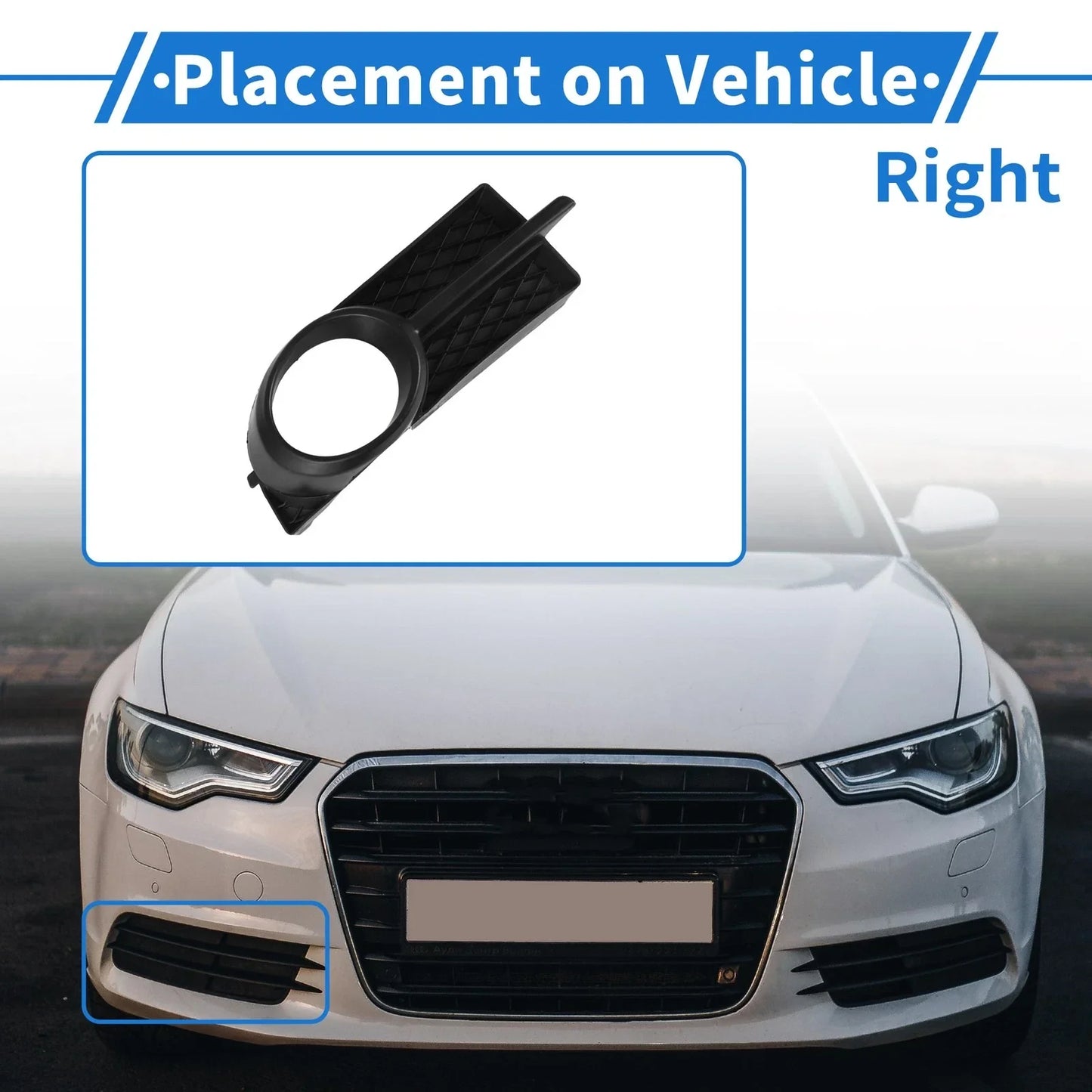 Front Right Fog Light Grill for Chevrolet Aveo (2007-2011) - 1 x Pcs