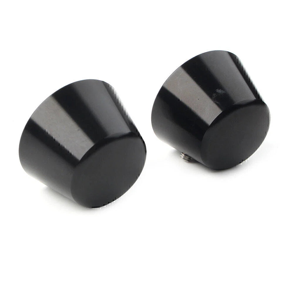 Black Front Axle Cap Nut Covers for Harley Sportster Dyna Road Glide (2004-2023)
