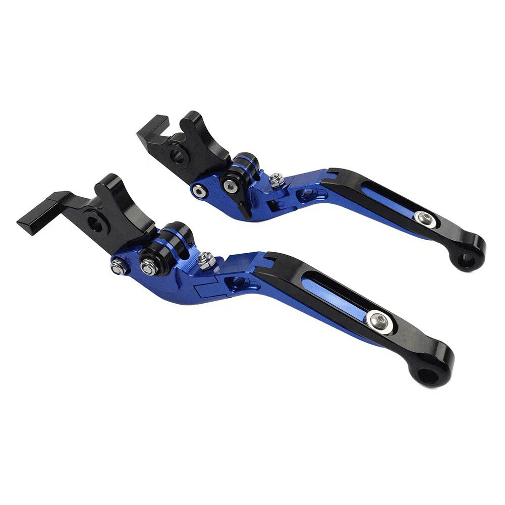 CNC Blue Extendable Brake Clutch Levers for Yamaha YZF R1 (2009-2014)