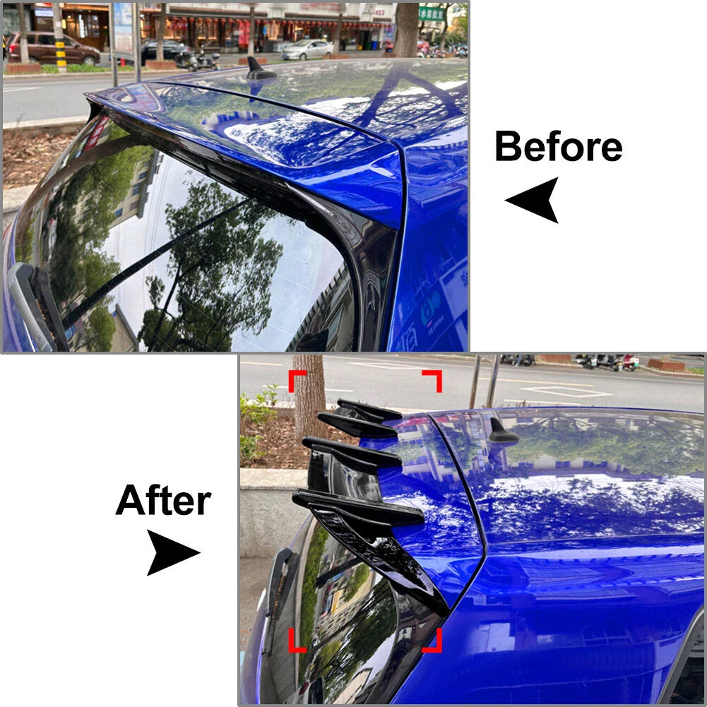 Glossy Black Rear Roof Spoiler Wing Lip for VW Golf MK7 MK7.5 2013-2019