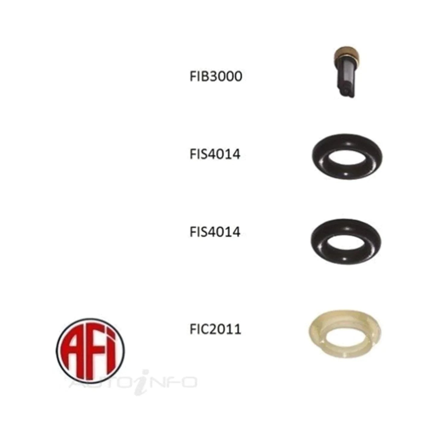 Petrol Fuel Injector Seal Kit for Nissan X-Trail T30 4cyl 2.5L QR25DE 2001~2007