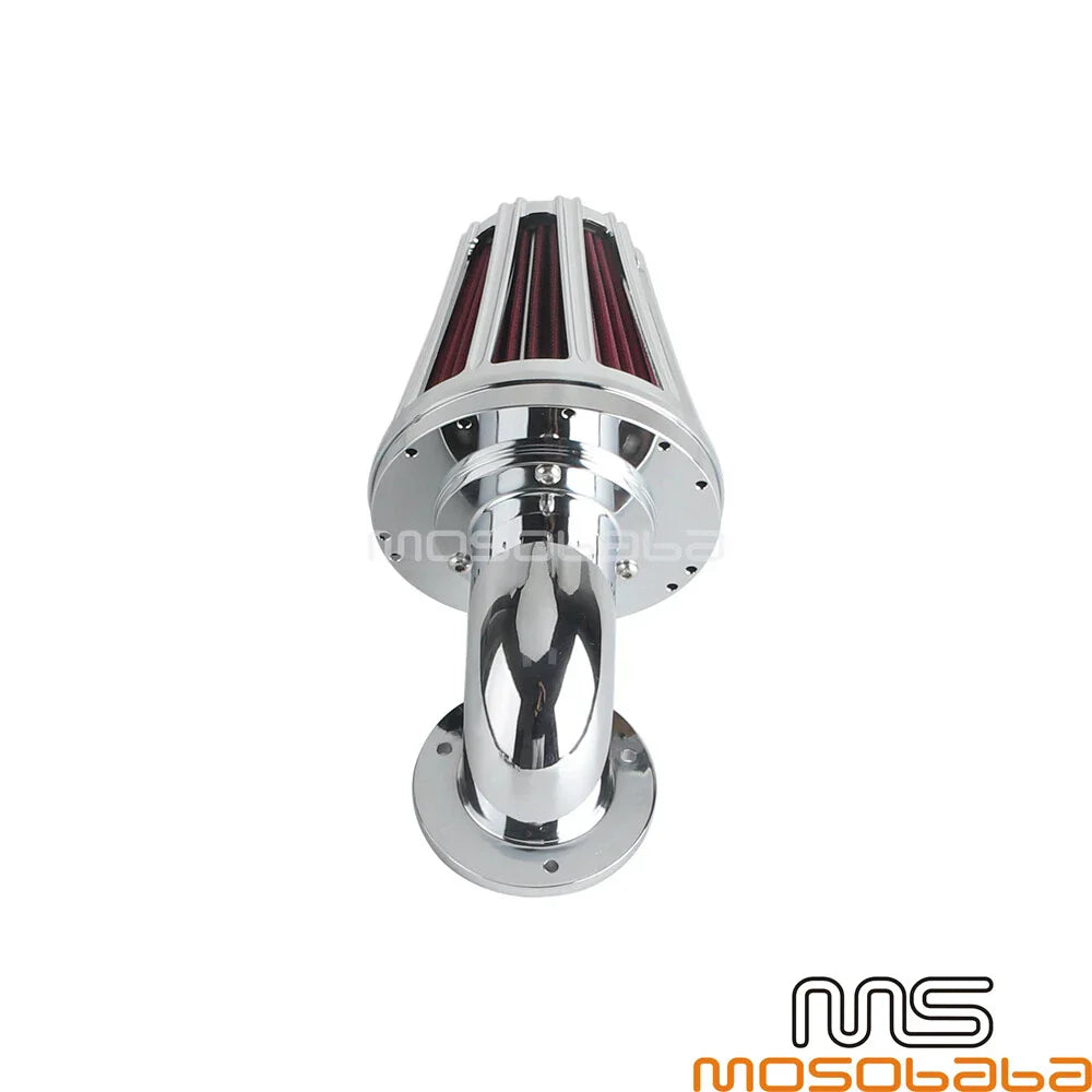 Intake Air Filter Cleaner Kit Chrome for Harley Dyna Softail Deluxe (2005-2017)