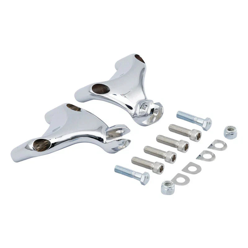 Chrome Passenger Footpeg Mounts for Harley Sportster (2004-2013)