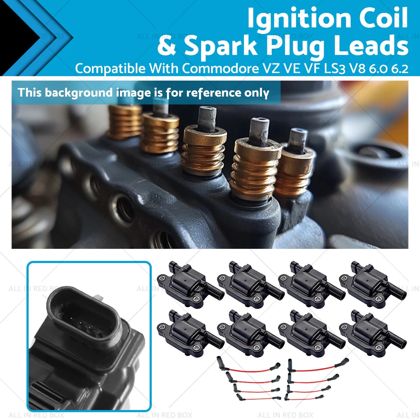 Ignition Coils & Plug Leads for Holden VF Commodore LS3 6.2L (2013-2017)