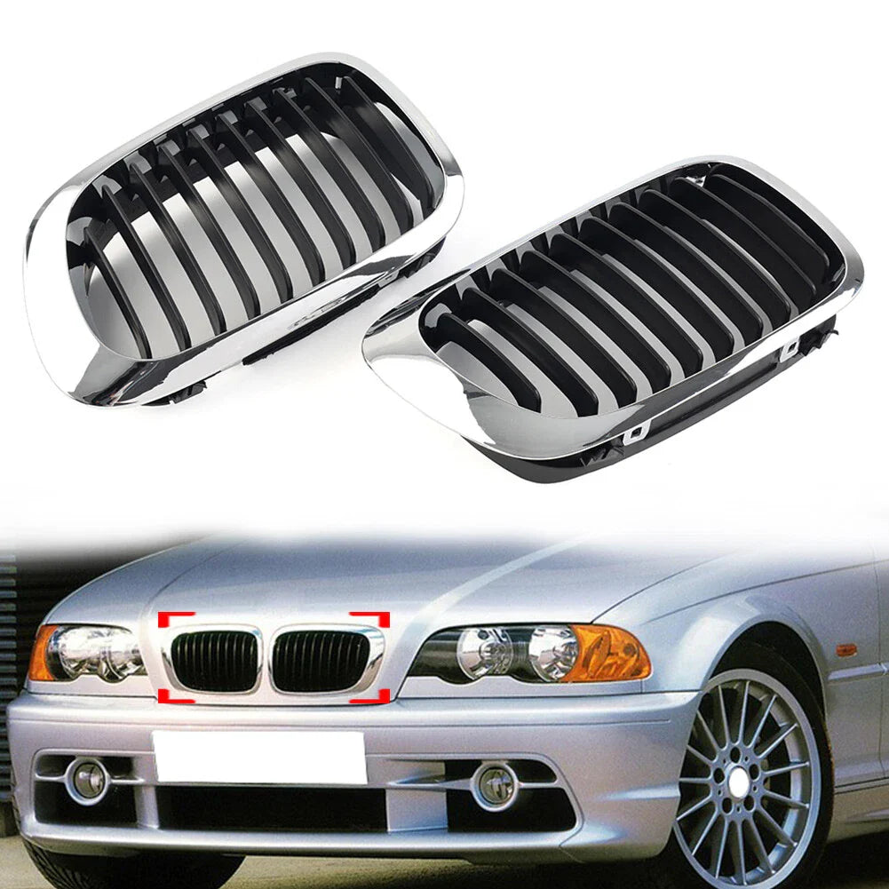 Front Bumper Kidney Grille for BMW 3 Series E46 Coupe Cabriolet (1999-2002)