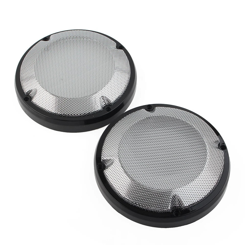 6.5" Saddlebag Lid Speaker Grill Covers for Harley Touring Electra Glide (1983-2020)