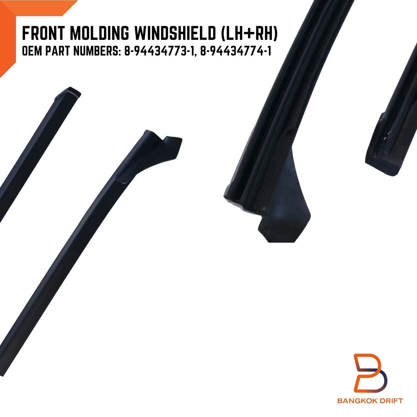 Windscreen Side Moulding Rubber Seal For Holden Rodeo TF TFR (88-96)