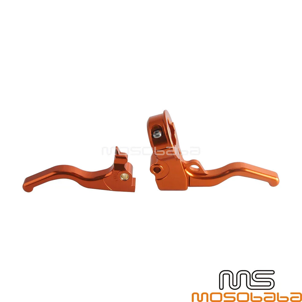 Orange Handlebar Hand Brake Clutch Lever Kit for Harley Iron 883 Roadster (2014-2022)