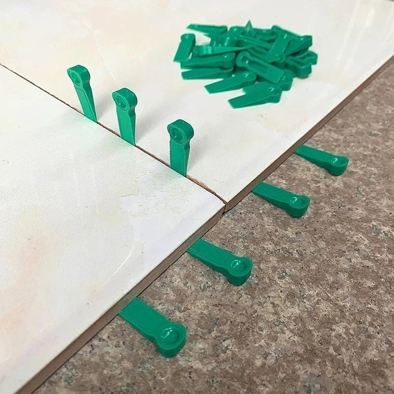 Tile Spacers 100Pcs for Tiling Tool Wall Clips Positioning Reusable Spacers