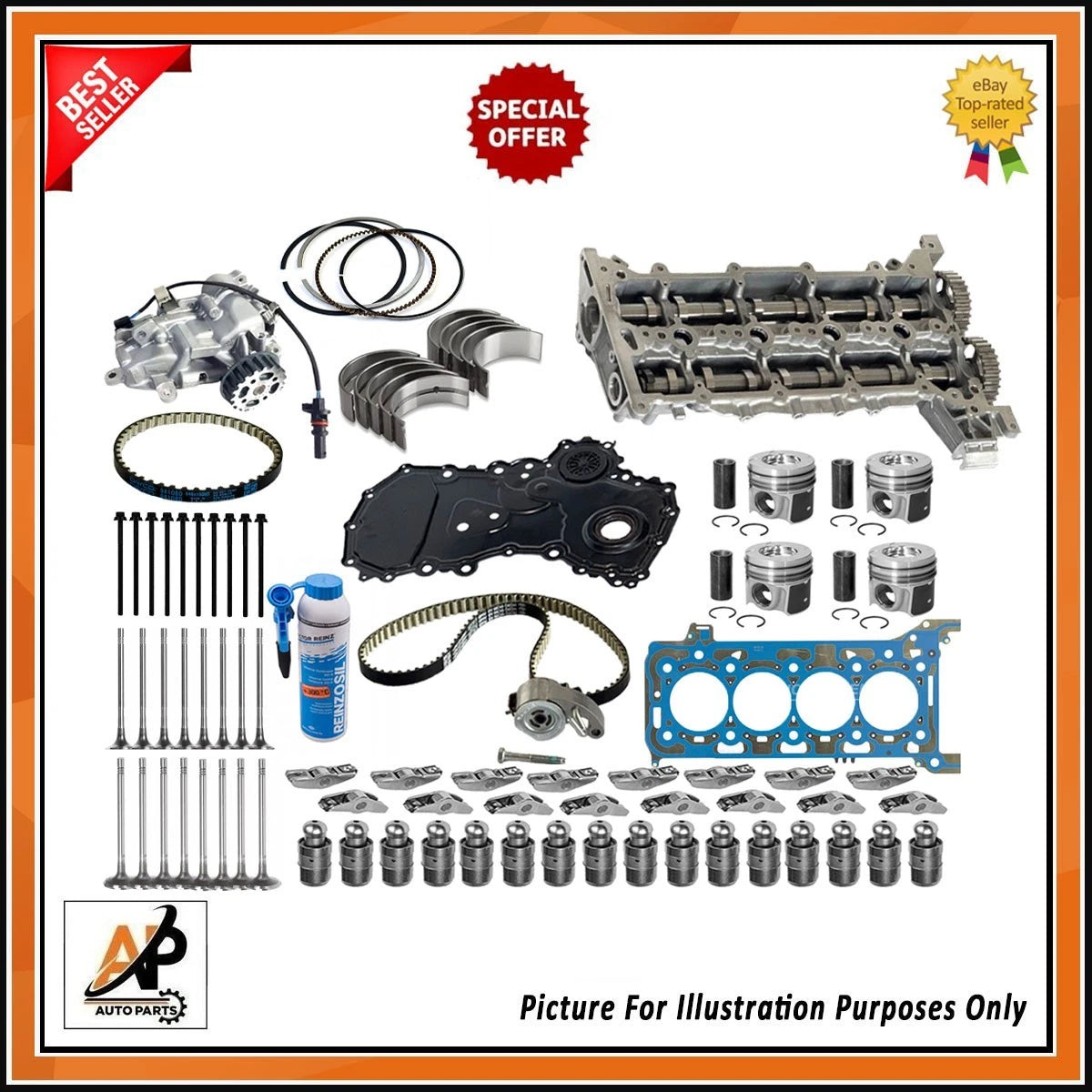 Engine Rebuild Overhaul Kit for Ford 2.0 EcoBlue Transit S Max (2016–2023)