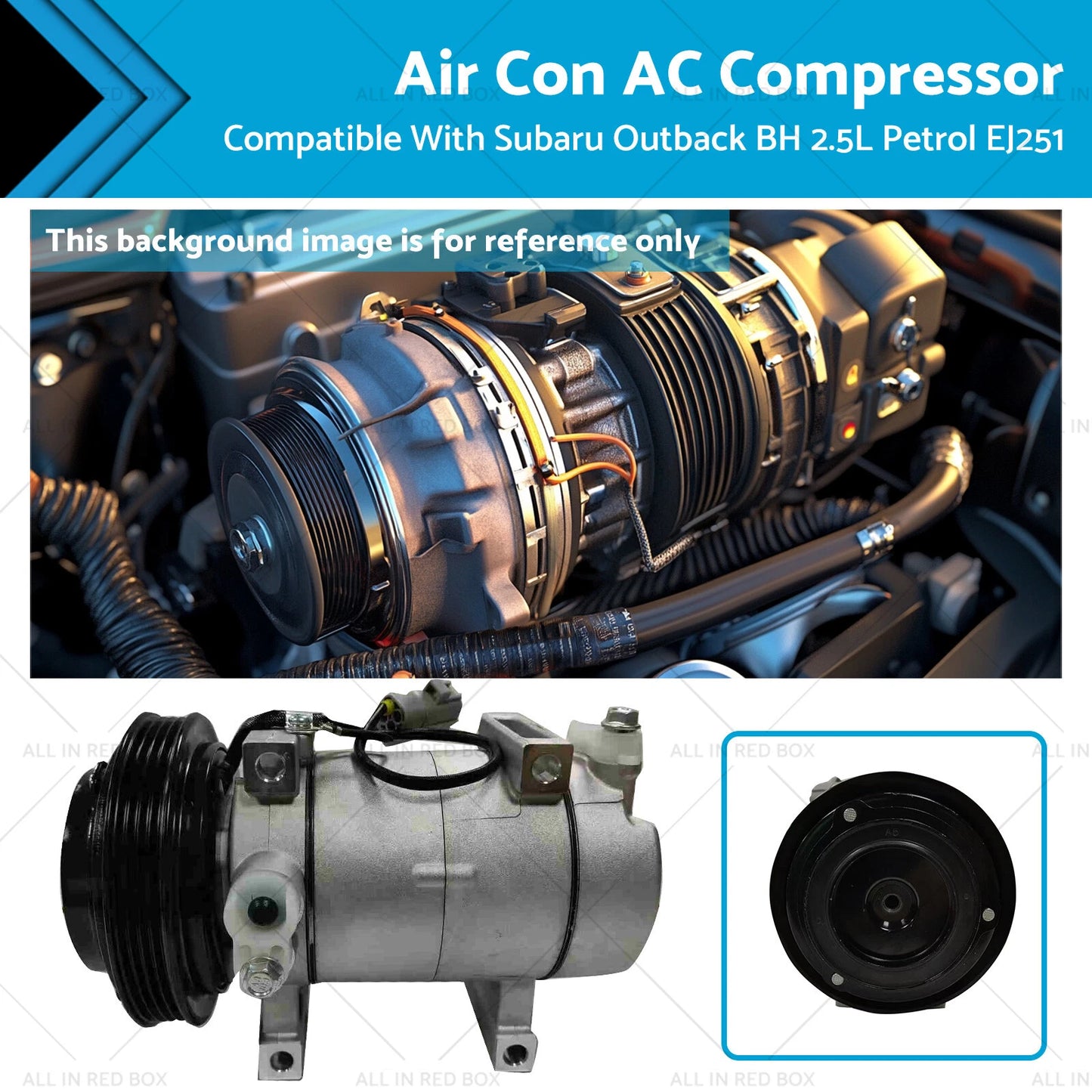 A/C Compressor for Subaru Outback 2.5L Petrol (2000-2004)