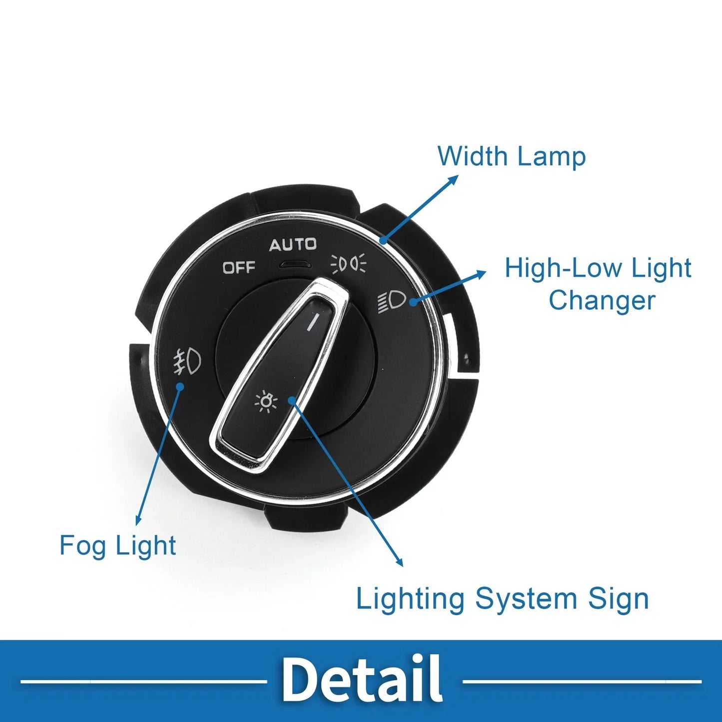 Headlight Fog Light Control Switch for Porsche Cayenne (2011-2016)