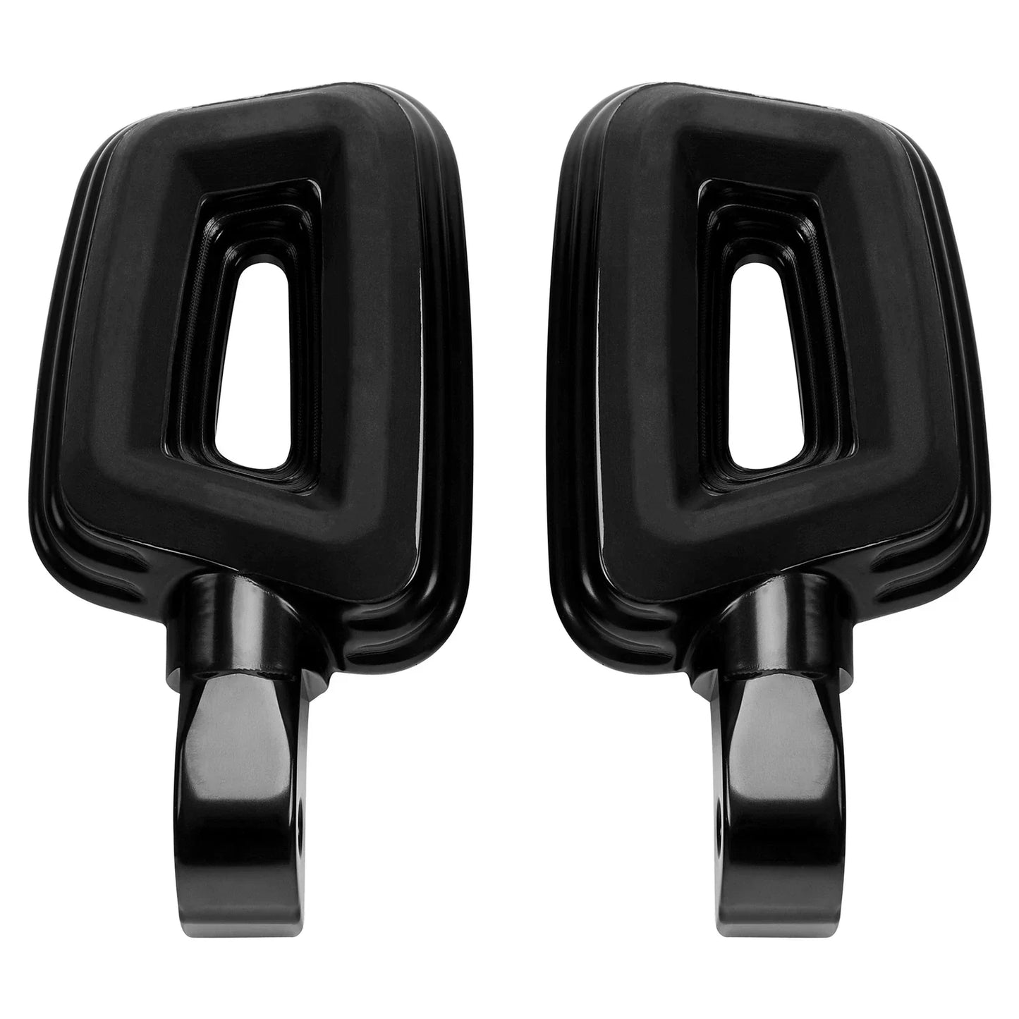 Black Passenger Foot Pegs for Harley Street Bob Low Rider (2018-2025)