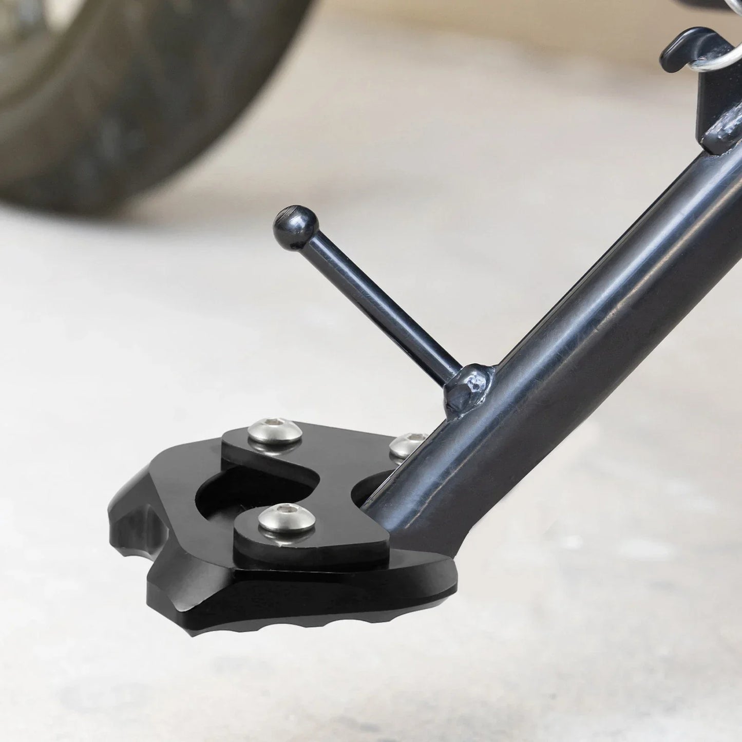 Kickstand Pad Set Aluminum Alloy for HONDA CB200X (2021-2022) Black