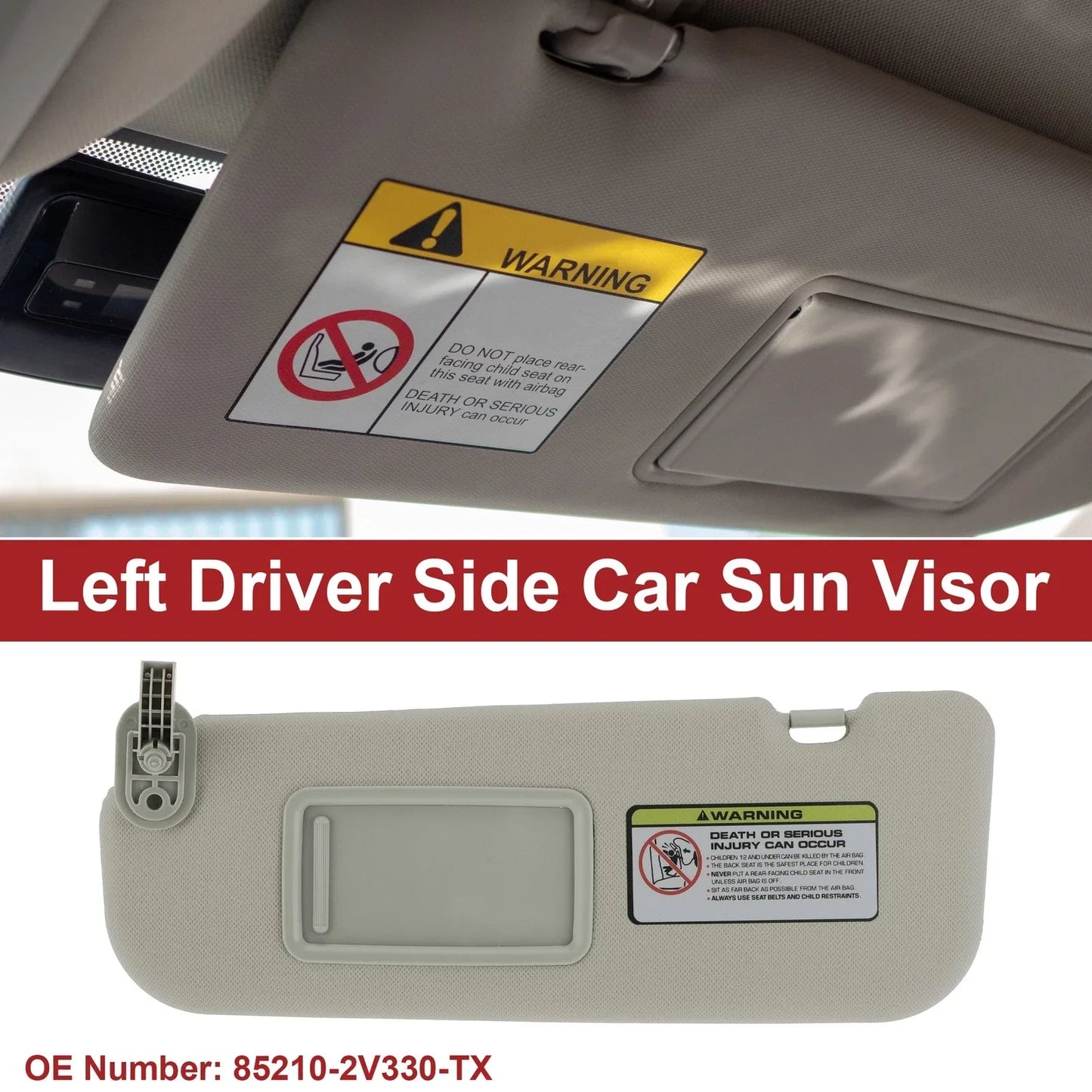 Left Car Sun Visor with Mirror for Hyundai Veloster (2012)