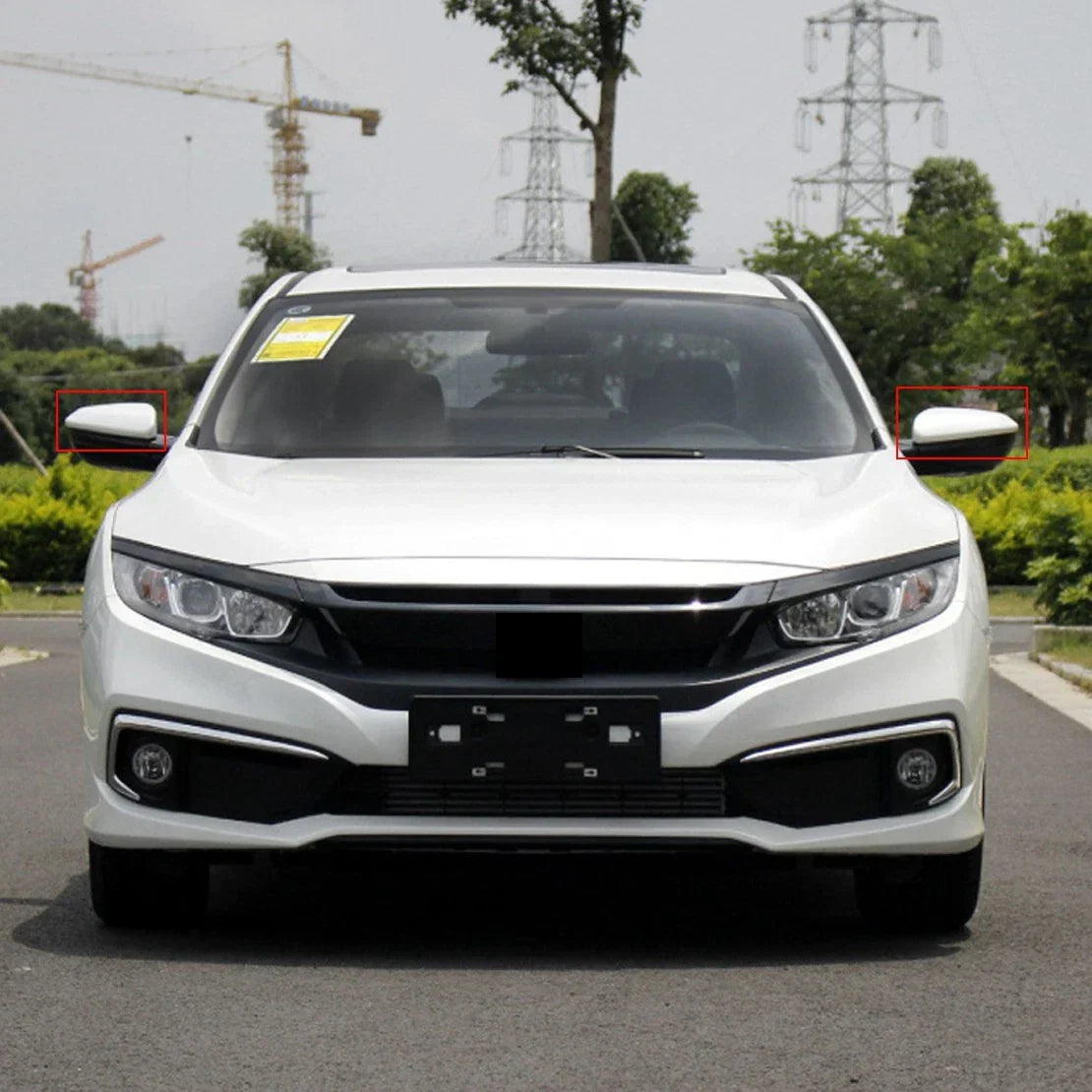 2 x Exterior Mirror Caps Cover for Honda Civic (2016-2020)