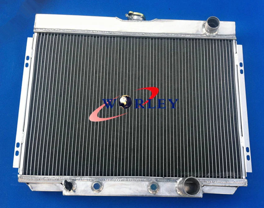 Aluminum Radiator & Shroud & Fans for 1967-1970 Ford Mustang Ranchero Torino