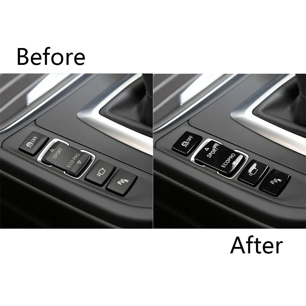 4Pcs Gear Shift Switch Button Covers for BMW 4 Series F32/F33/F36 (2014-2019)