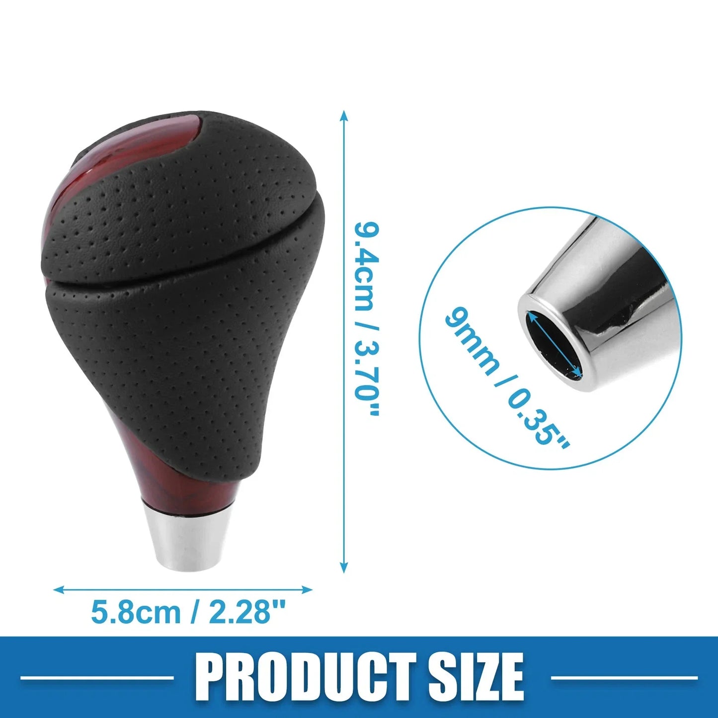 Gear Shift Knob for Lexus ES300h ES350 GS300 GS350 Black Red (2013-2020)