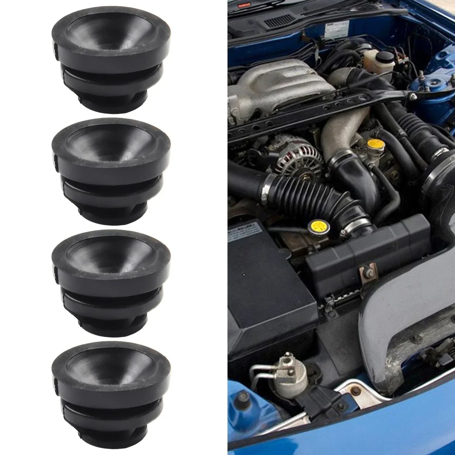 4Pcs Car Engine Cover Rubber Mounts for Cars