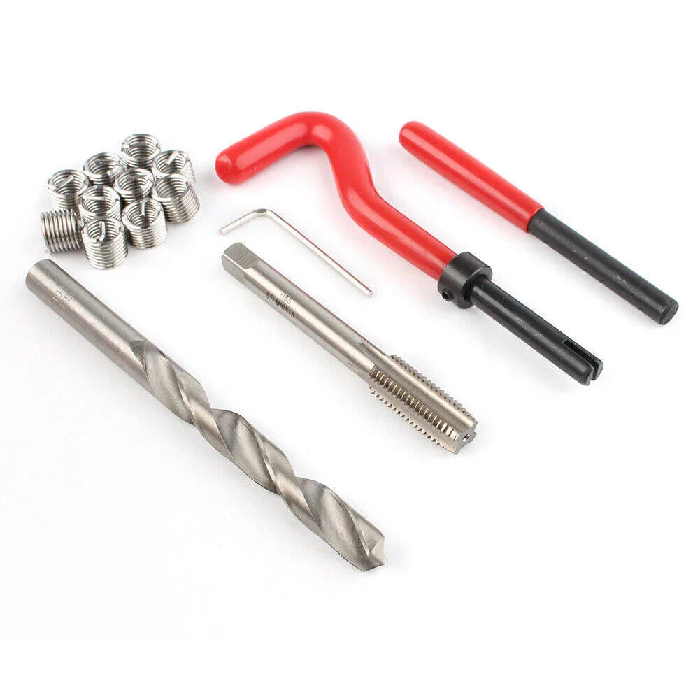M10x1.5 Thread Repair Tool Insert Kit for Helicoil (15 pcs)