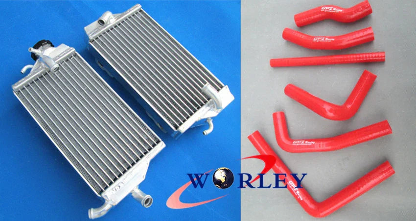 Aluminum Radiator & Silicone Hoses for 2000-2001 Honda CR250 CR250R