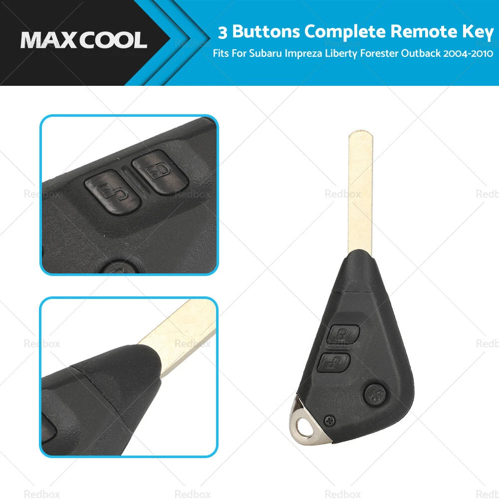 Remote Key for Subaru Impreza, Liberty, Forester, Outback (2004-2010)