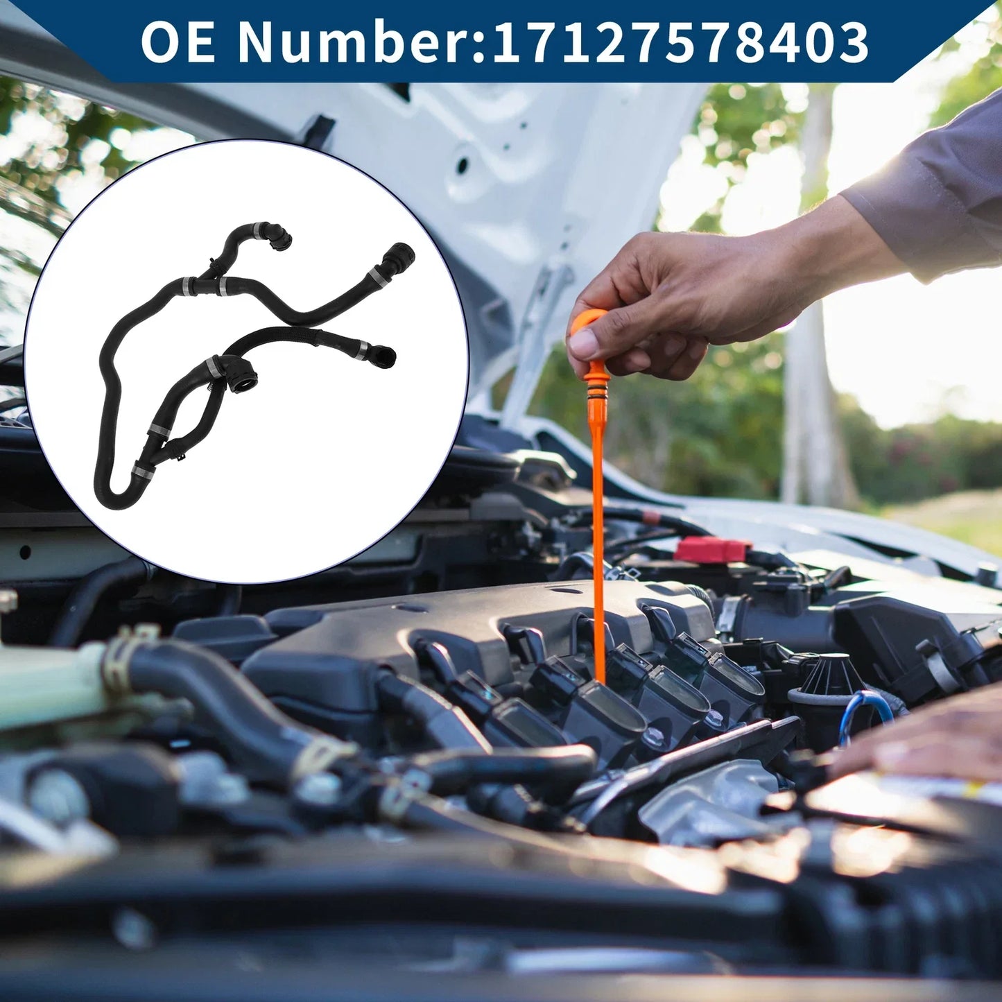 Radiator Hose for BMW 5 Series F10 523i 528i 530i (2009 - 2013)