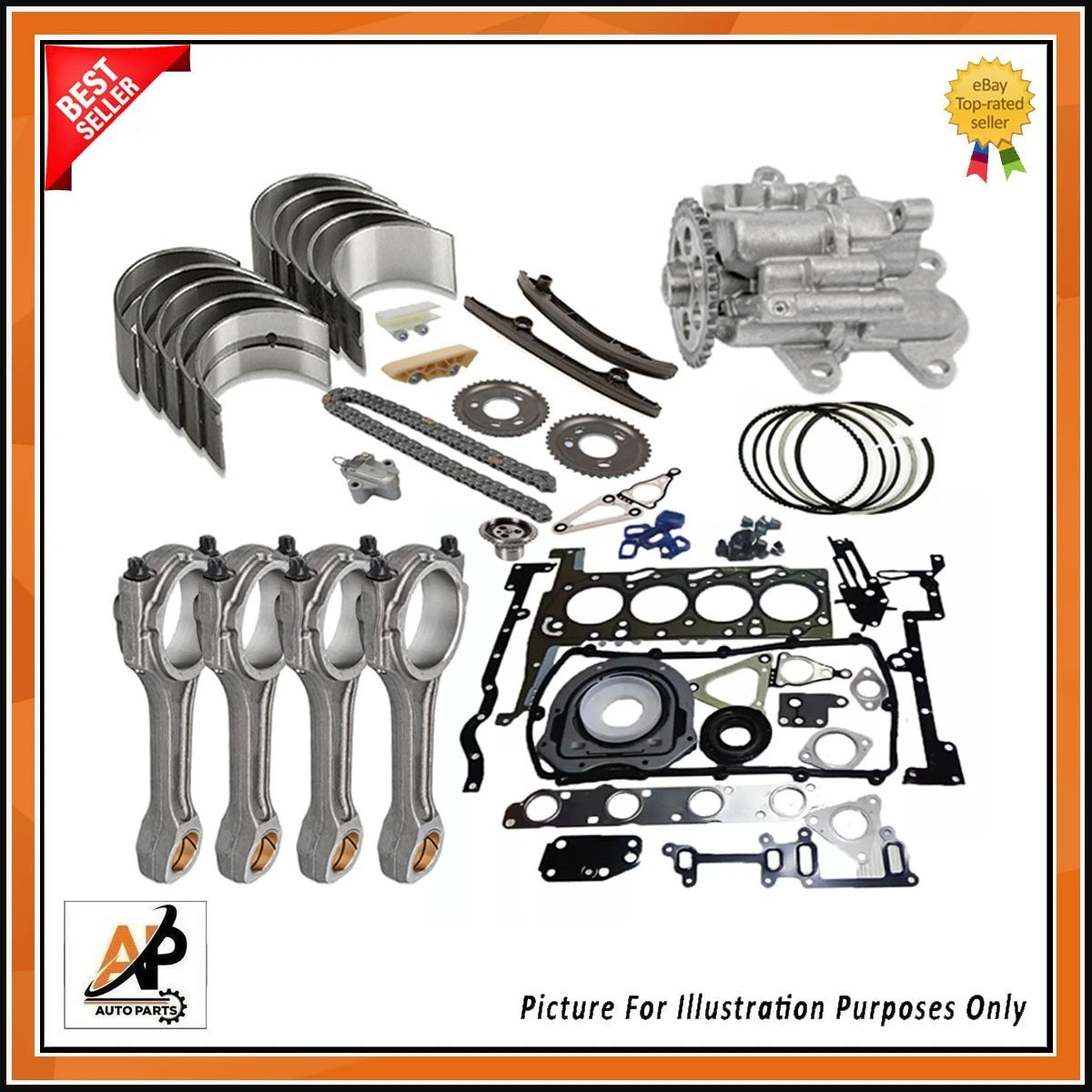 Engine Rebuild Parts Kit Heavy Duty for Ford Transit 2.4 TDCi MK7 (2010–2014)