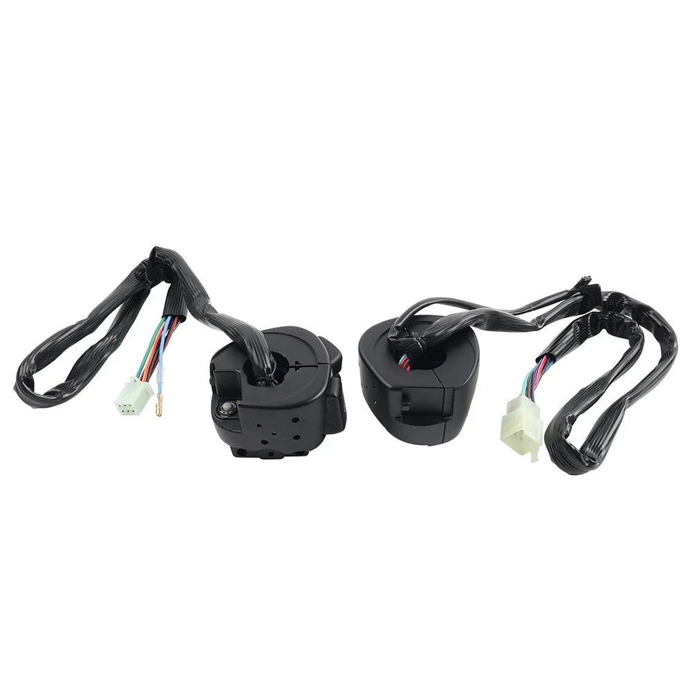 Black Motorcycle Handlebar Control Switches & Wiring Harness for Harley Dyna Vrod