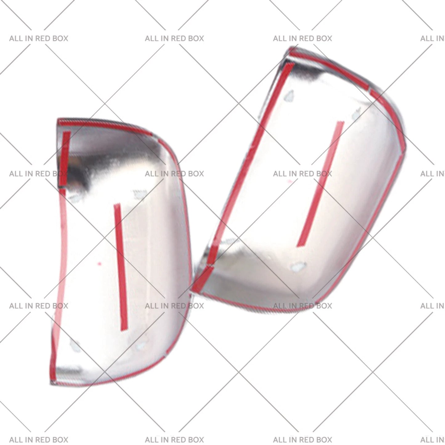 Chrome Side Door Rearview Mirror Cover Trim LH+RH for Pajero V80 (07-21)