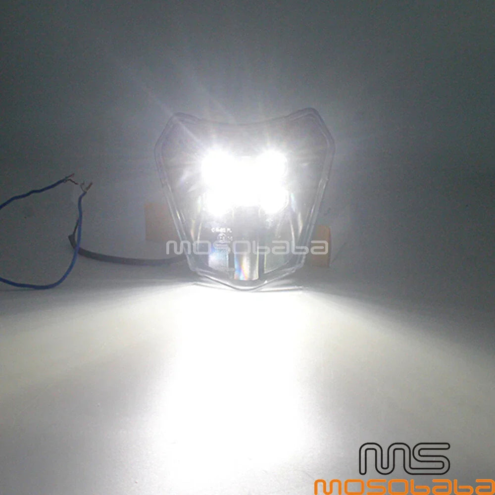 LED Headlight for KTM EXC XCF XCW TE TC FE 250 300 350 Off-Road (2003-2023)