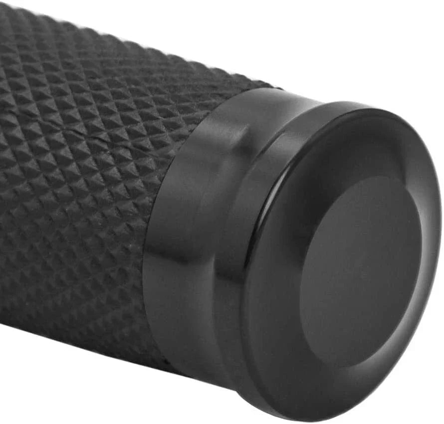 1" Black Motorcycle Handlebar Grips for Harley Dyna Softail VRSC XL883