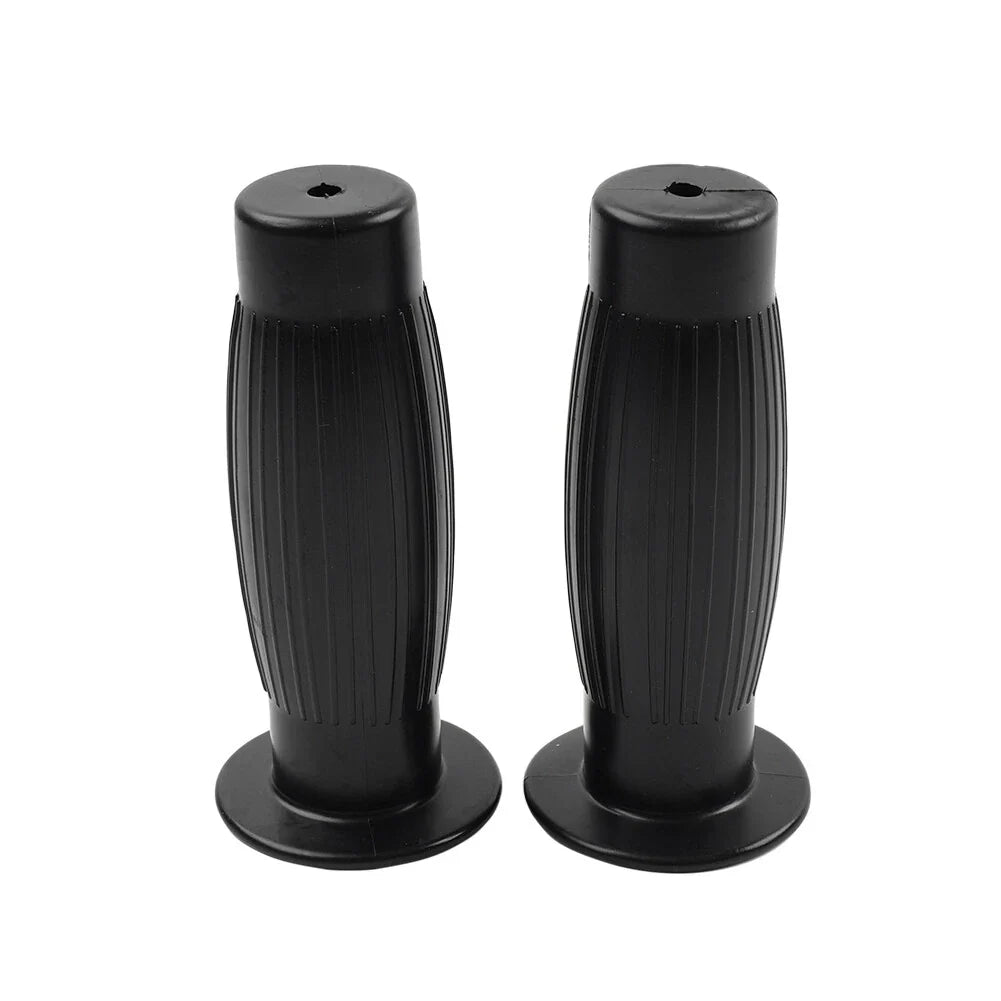 Universal 7/8" 1" Easy-Hold Hand Grips for Vintage Motorcycle Handlebars Black