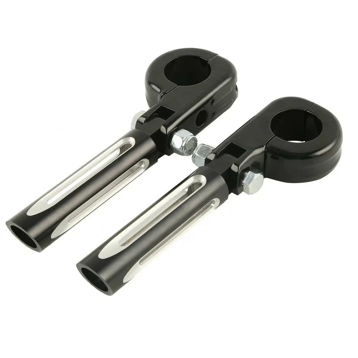1 1/4 32mm Highway Bar Engine Guard Footpeg Mount for Harley Touring Black