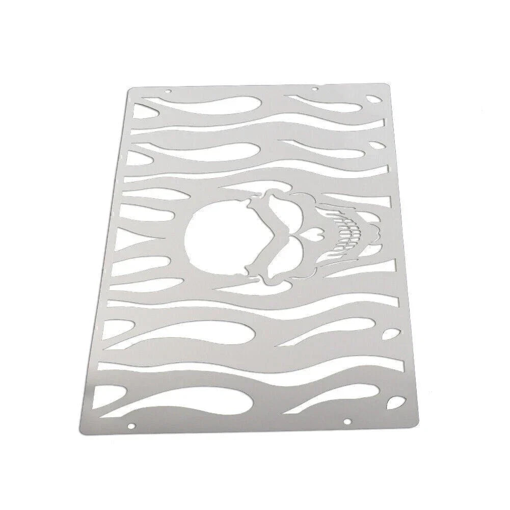 Skull Radiator Grill Guard Cover for Honda GL1500 (All Years) Stainless