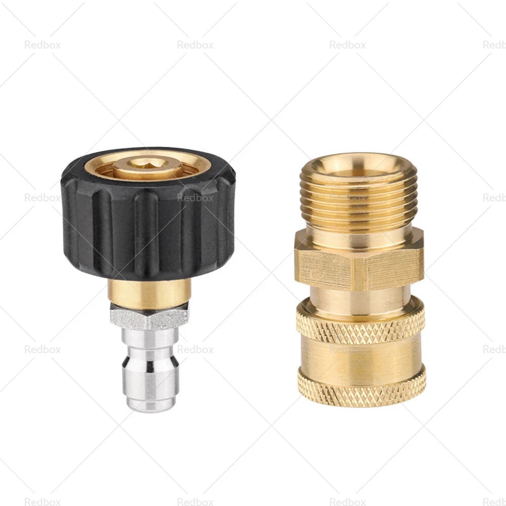 1 Pair M22-14 Adapter 1/4" Quick Connect Coupler for Pressure Washer