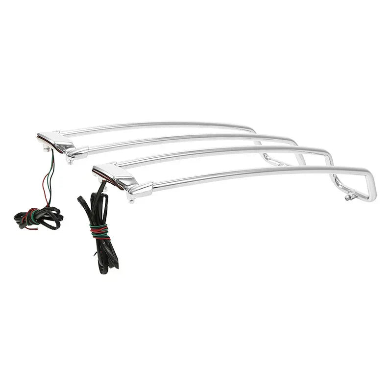 Saddlebag Lid Top Rail & LED Light for Harley Touring Road King (1994-2013)