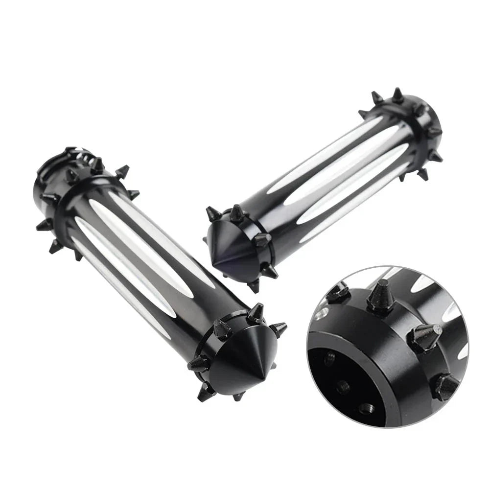 1'' Spikes Motorcycle Front Hand Grips for Harley Touring Dyna Softail