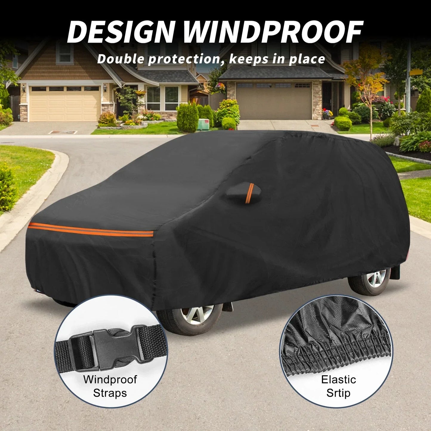 Waterproof PEVA Spunlace Cotton Car Cover for Mercedes-Benz Vito (2003-2014)