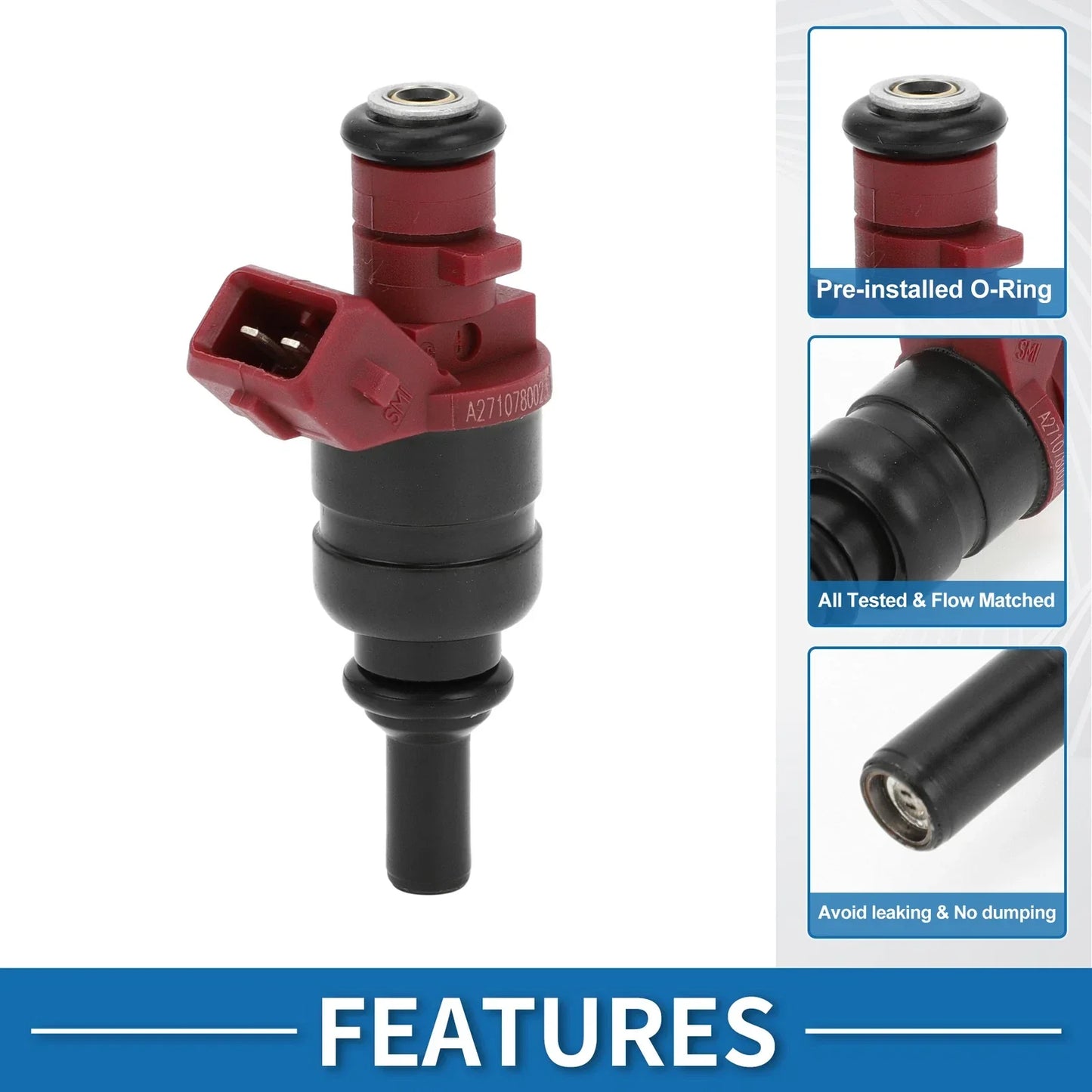 Fuel Injector No.A2710780023 for Mercedes-Benz C200 1.8 Kompressor (2007-2014)