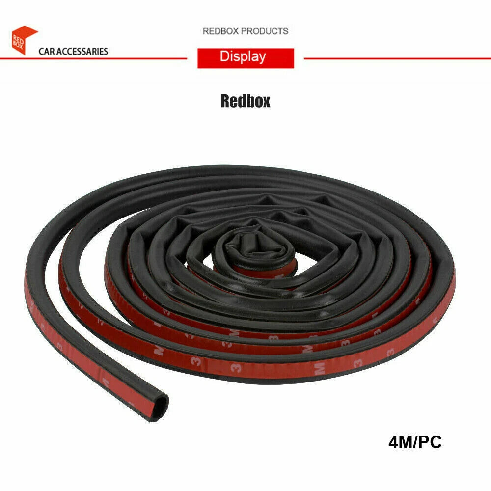 D-Shape 8M Rubber Seal Strip for Car Truck Motor Door Weatherstrip Seal