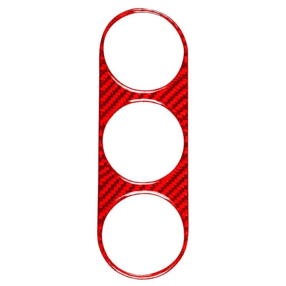 Red Carbon Fiber Air Conditioning Switch Panel Cover for Dodge Challenger (08-14)